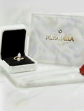 Anillo Doble Cristal Dorado – Mira Mila