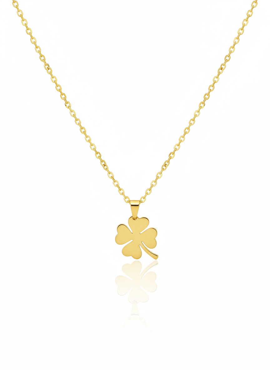 Collar Trébol Dorado – Mira Mila