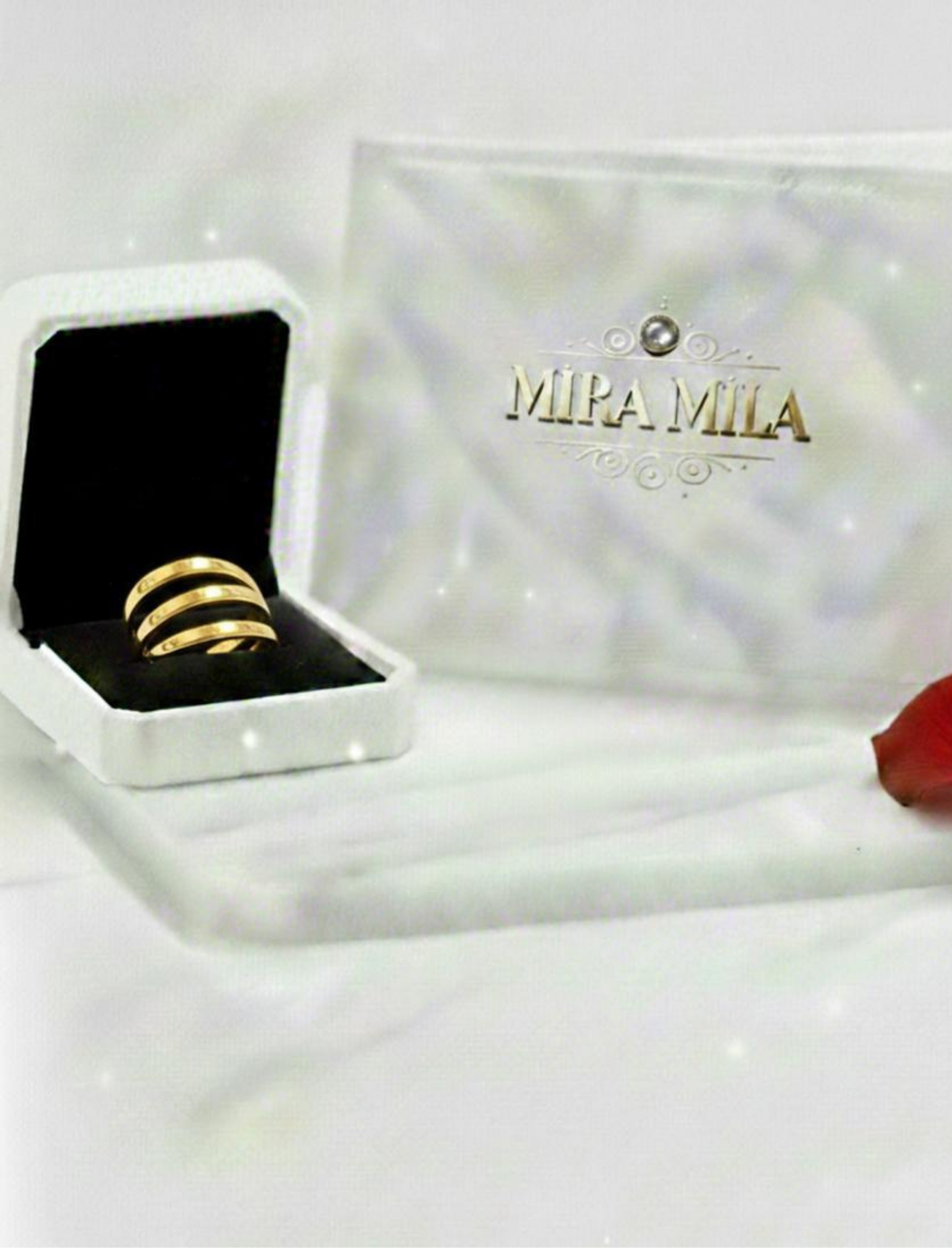 Anillo Espiral Dorado – Mira Mila