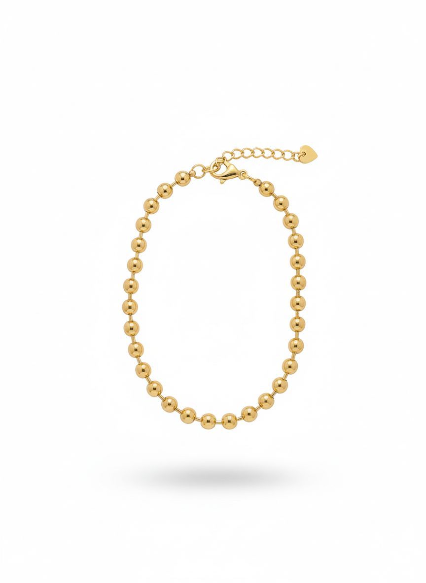 Pulsera Dorada de Esferas – Mira Mila