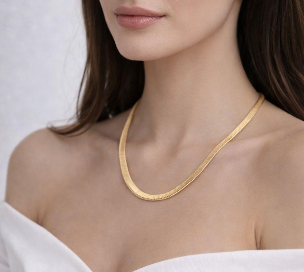 Collar tipo espiga (herringbone) - Mira Mila