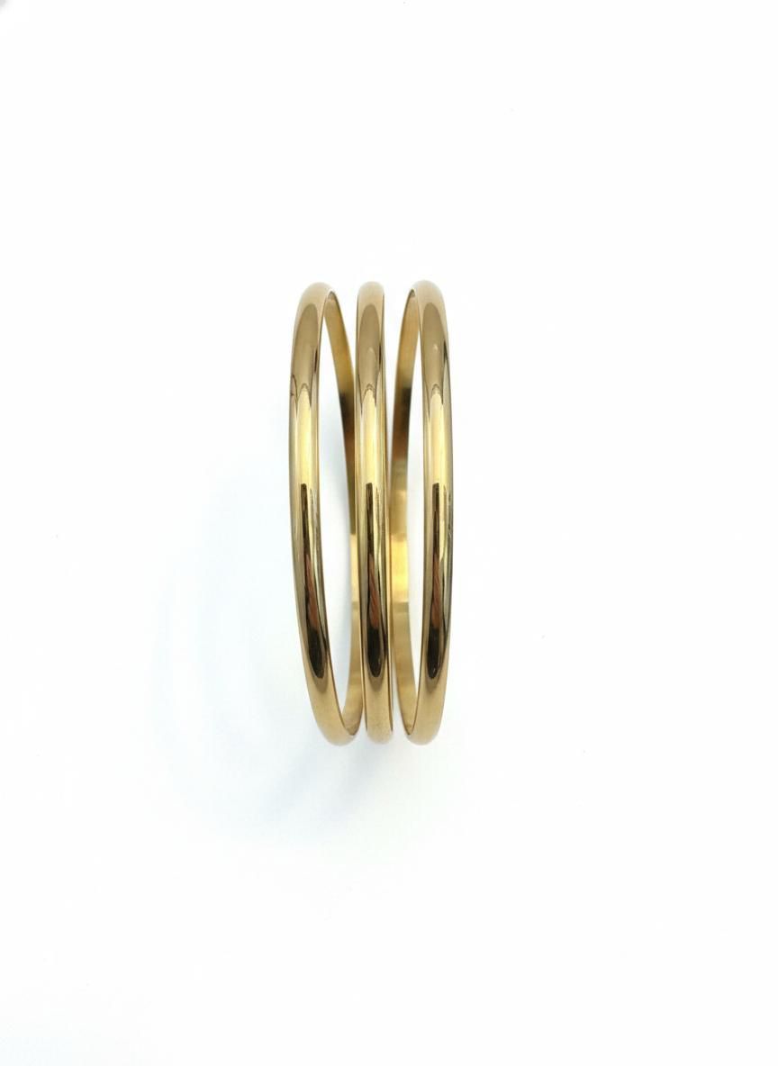 Pulseras Doradas Clásicas – Mira Mila