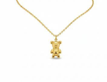 Collar Osito Dorado “Love” – Mira Mila