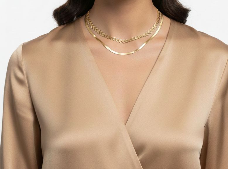 Collar Dúo Doré Éternel - Mira Mila