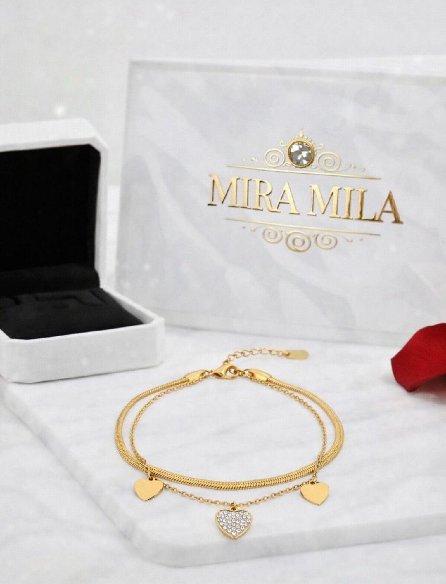 Pulsera Doble Amor Brillante - Mira Mila