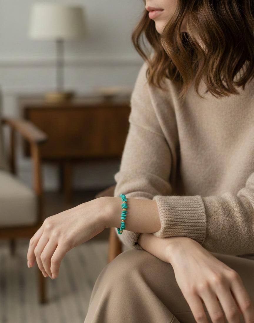 Pulsera Turquesa Aura – Mira Mila