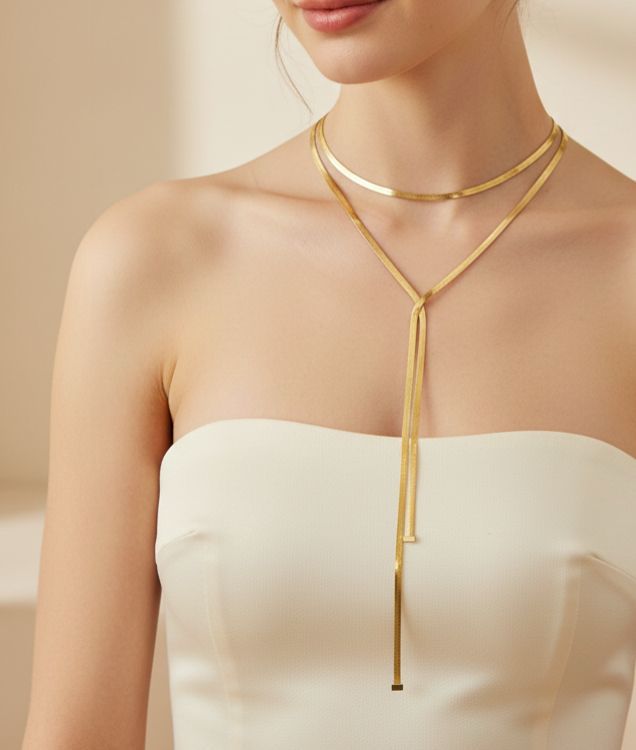 Collar Cadena Dorada Esencial – Mira Mila