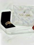Anillo Nudo Dorado Ajustable – Mira Mila
