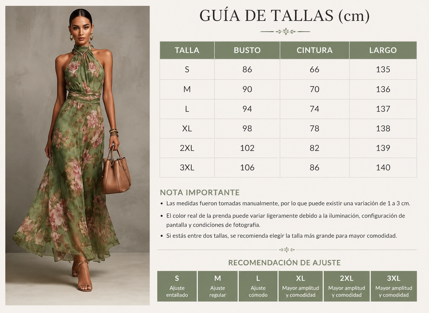 Vestido Maxi Elegante de Gasa con Escote Halter