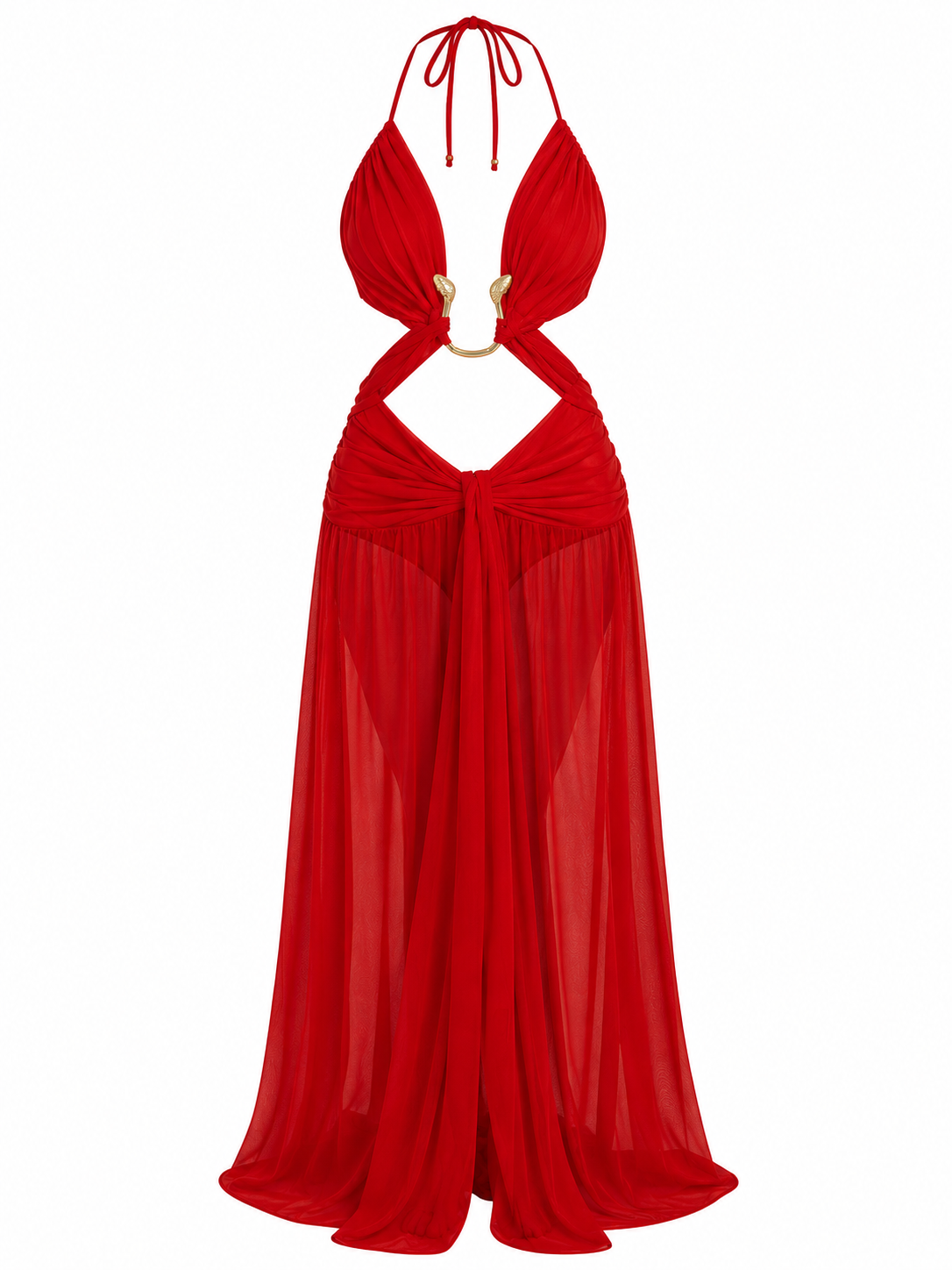Vestido Largo Halter Metálico para Mujer – Espalda Descubierta, Plisado Elegante y Diseño Hollow Out para Playa y Vacaciones