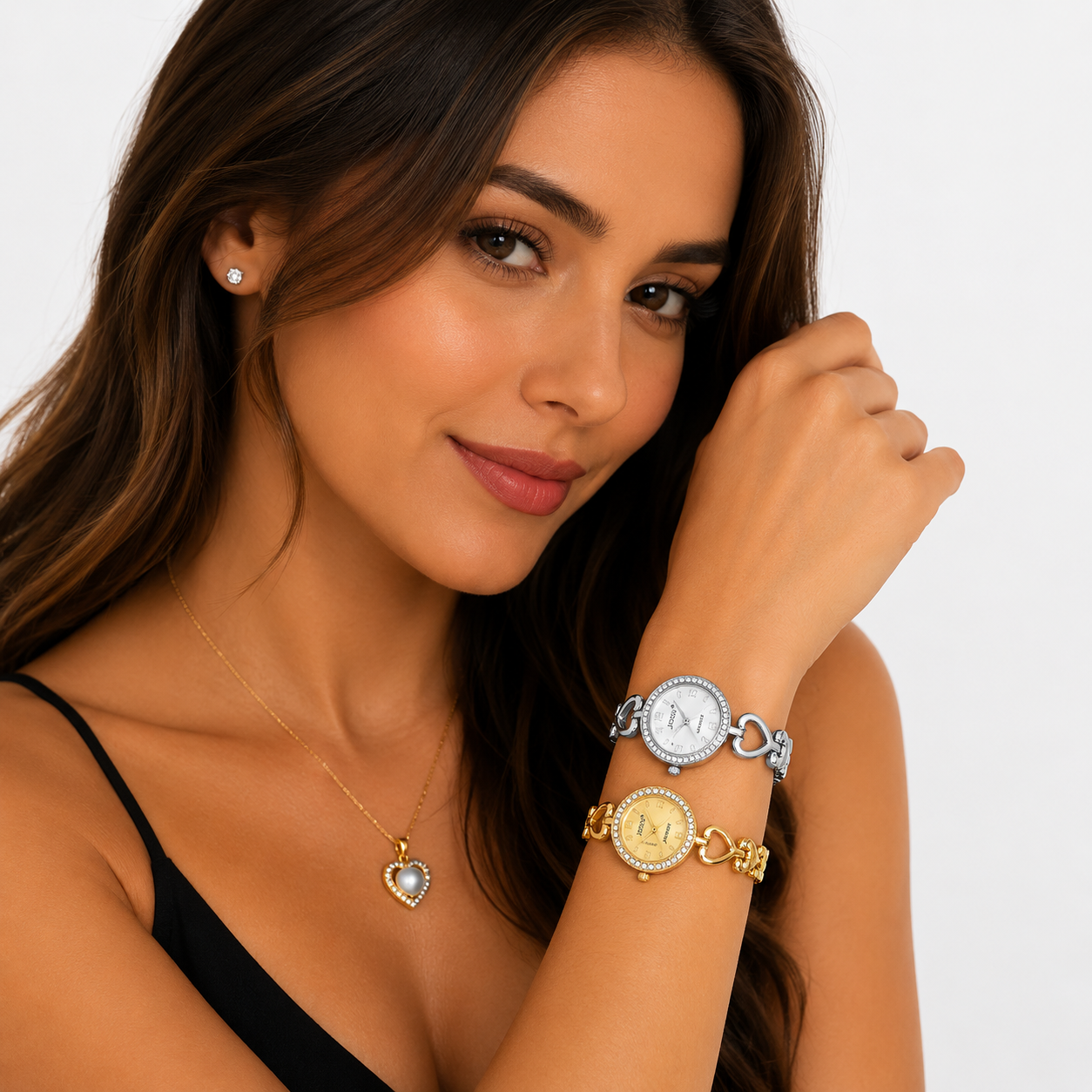 Set Luxury para mama – Reloj, Collar, Aretes y Anillo
