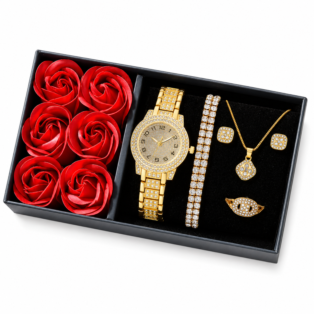 Set Elegante de Reloj y Joyas para mama