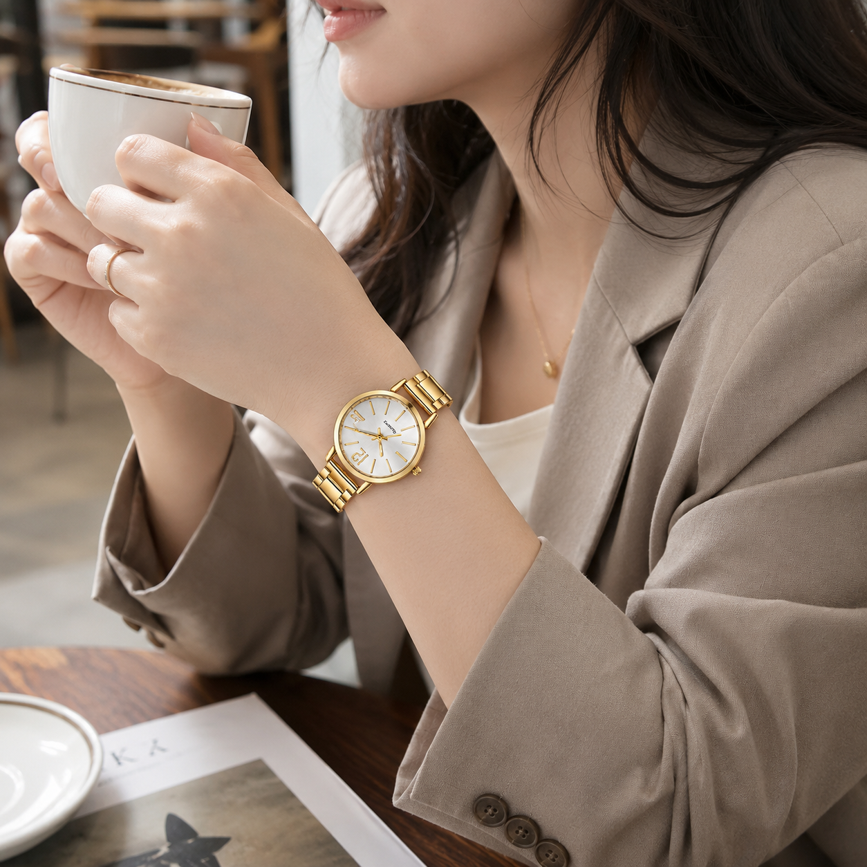 Luxury Gold Women Watch Set