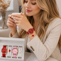 Set Elegante de Reloj y Pulseras para Mujer