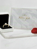 Anillo Solitario Aurora Dorada – Mira Mila