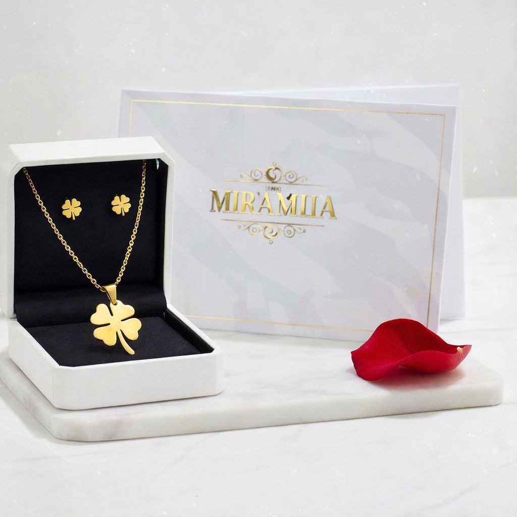 Set Trébol Dorado – Mira Mila