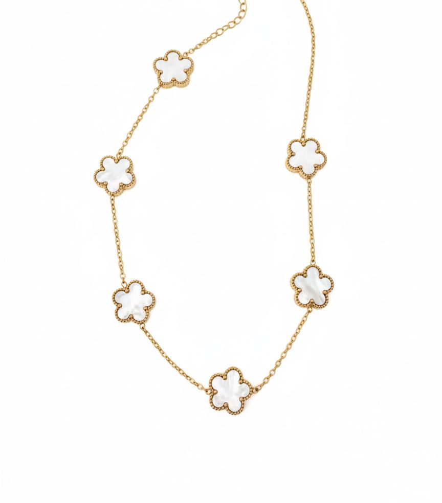 Collar Trébol Nácar – Mira Mila