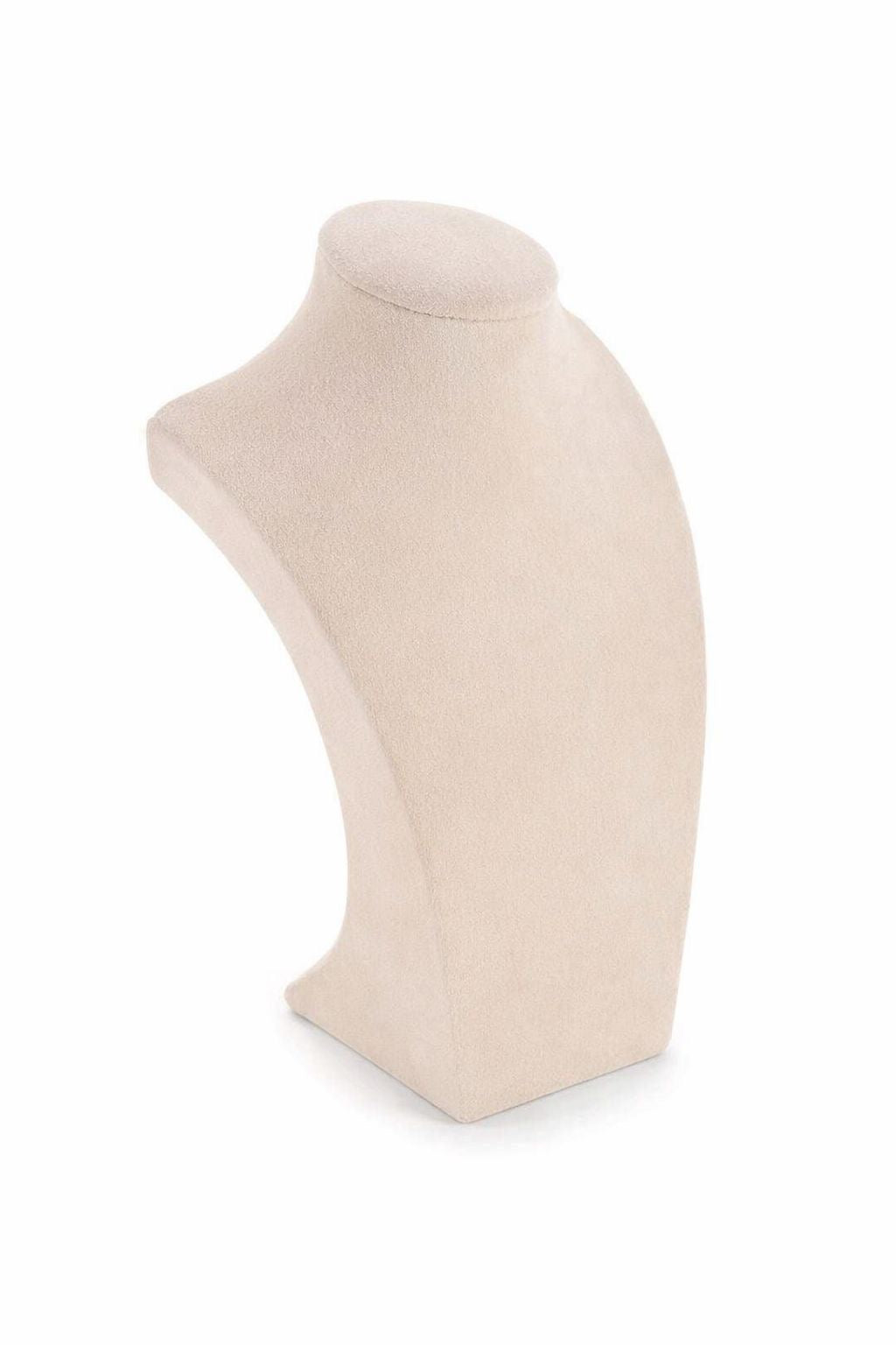 Busto Exhibidor de Collares en Terciopelo Beige - Mira Mila