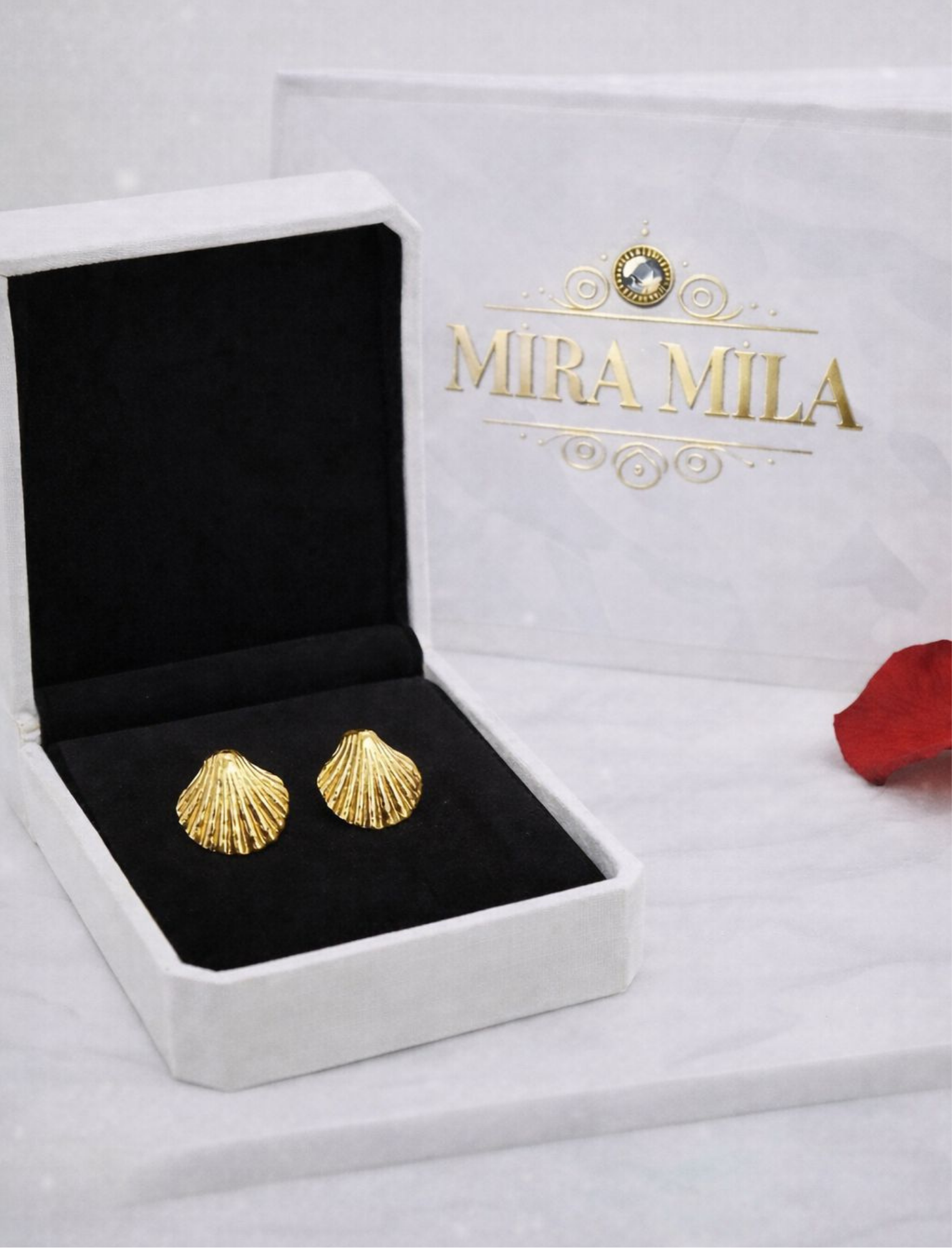 Zarcillos Concha Dorada – Mira Mila