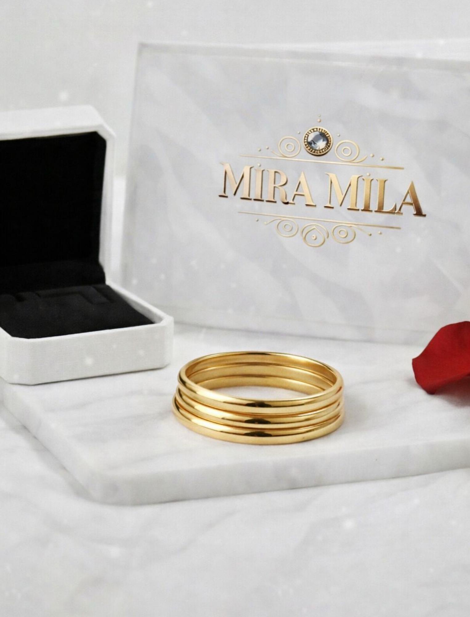 Pulseras Doradas Clásicas – Mira Mila