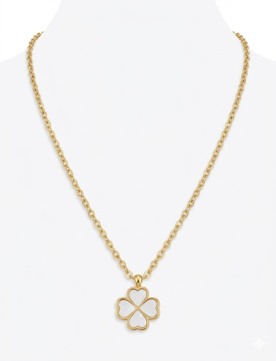 Collar Trébol Nácar – Mira Mila