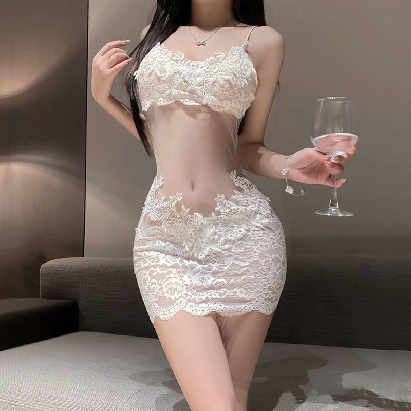 Vestido Mini Lace Mira Mila – Elegancia Nocturna