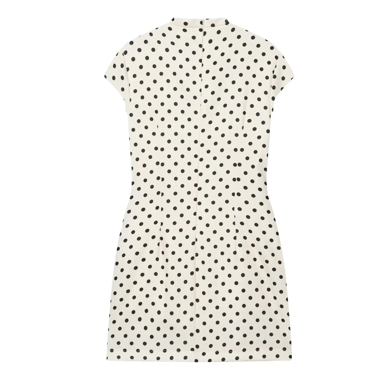 Vestido Mini Elegante con Estampado de Lunares