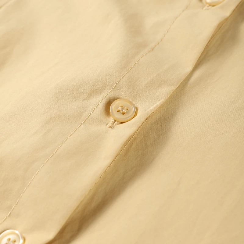 Vestido Largo Khaki Elegante para Mujer – Corte A-Line, Manga Corta y Cintura Ajustada | Moda Verano/Otoño 2026