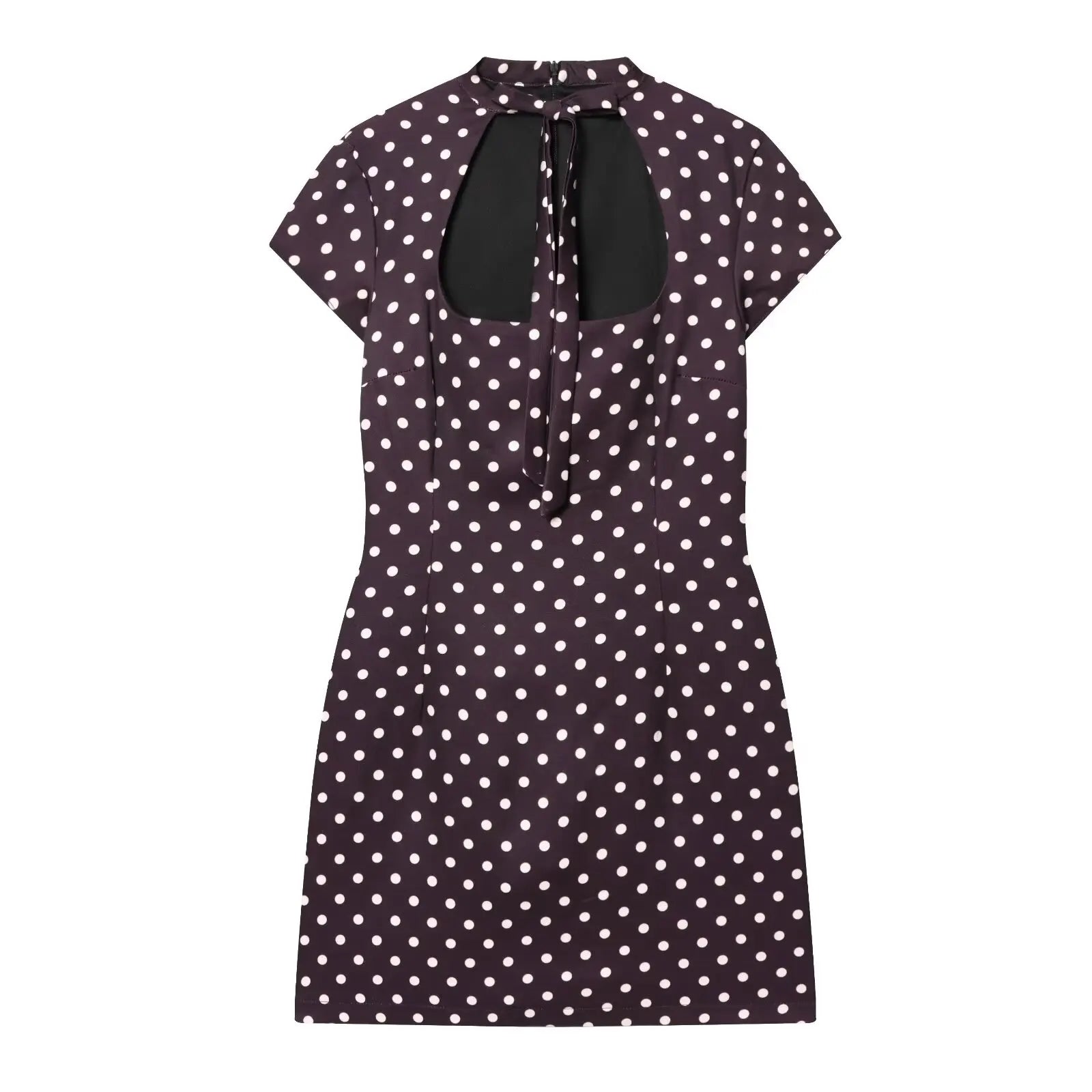 Vestido Mini Elegante con Estampado de Lunares