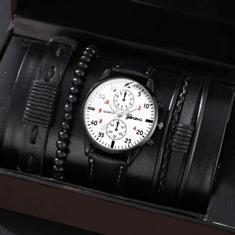 Luxury Men Watch Set – Brown Edition