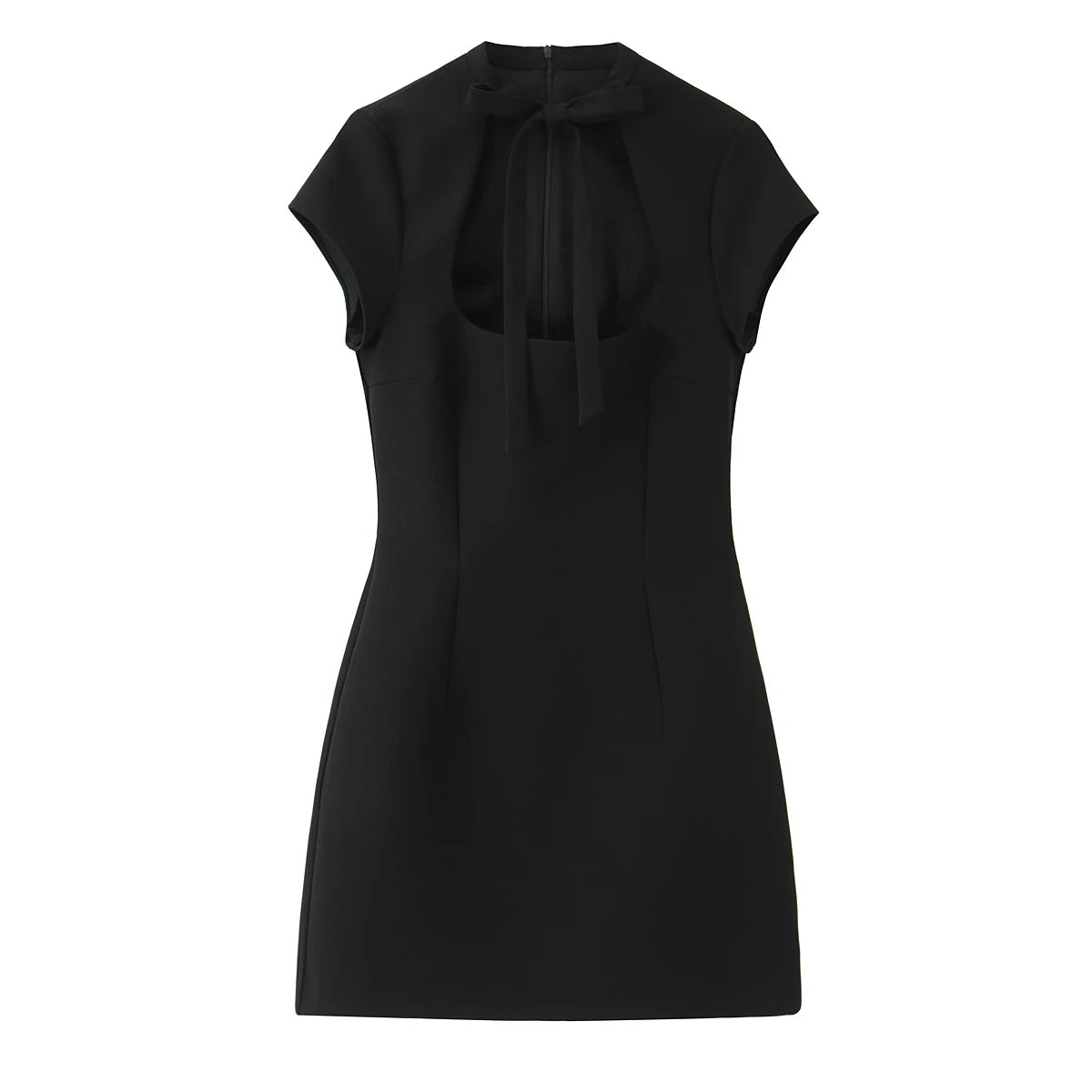 Vestido Mini Elegante con Estampado de Lunares