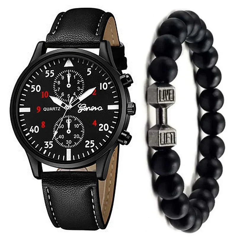 Luxury Men Watch Set – Brown Edition