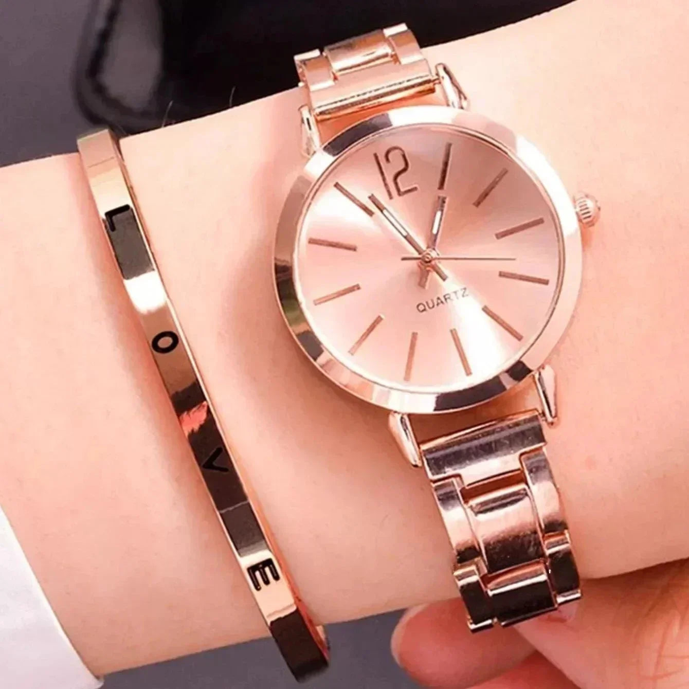 Luxury Gold Women Watch Set