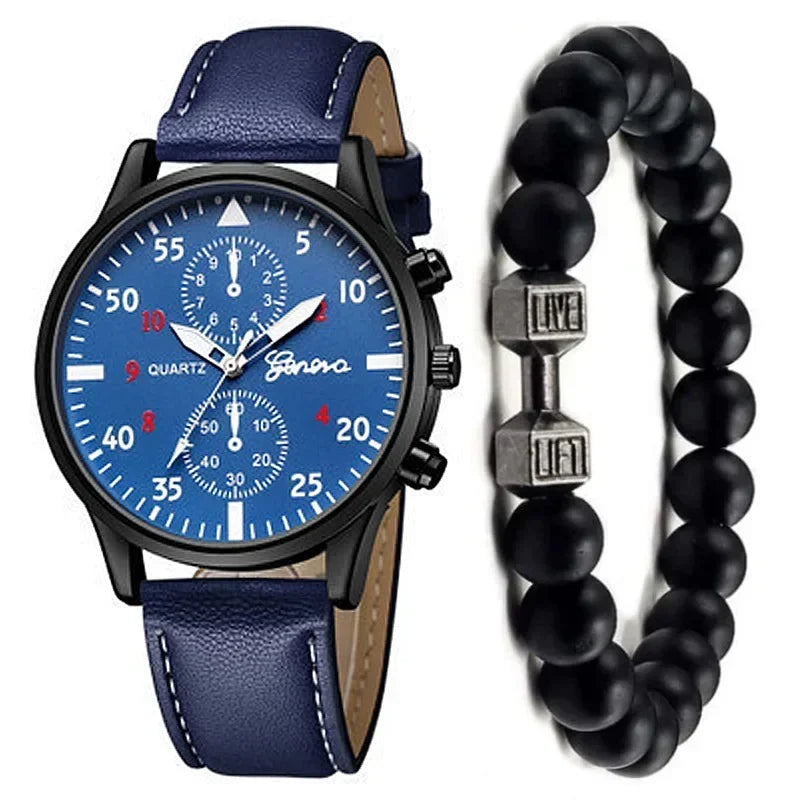Luxury Men Watch Set – Brown Edition