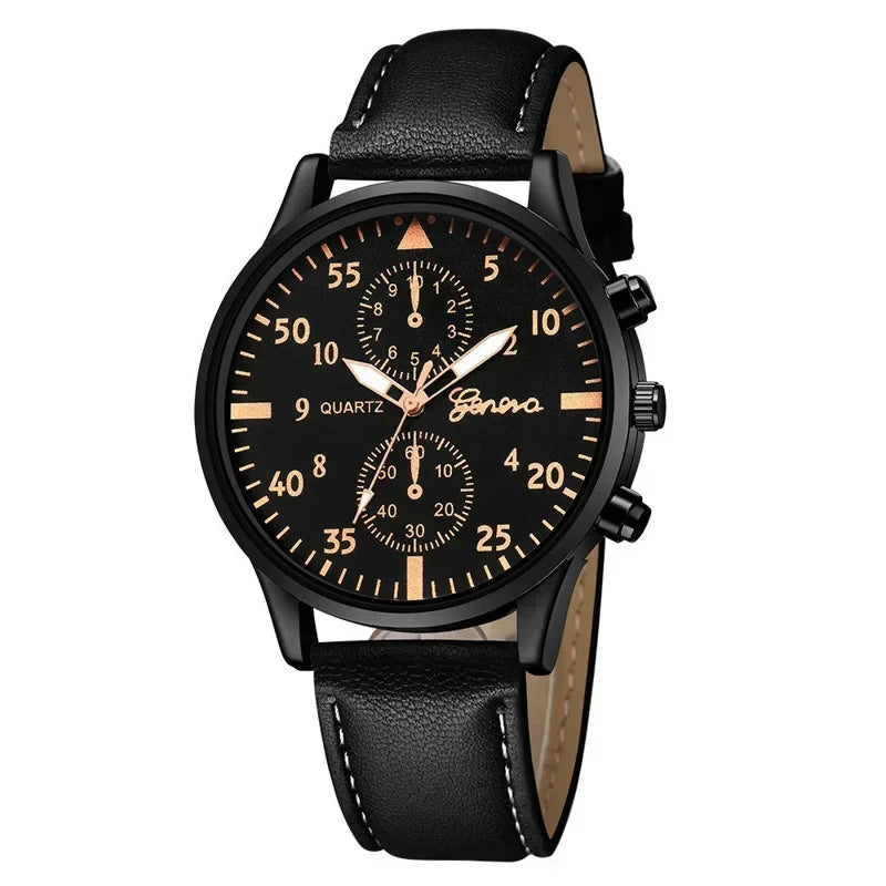 Luxury Men Watch Set – Brown Edition