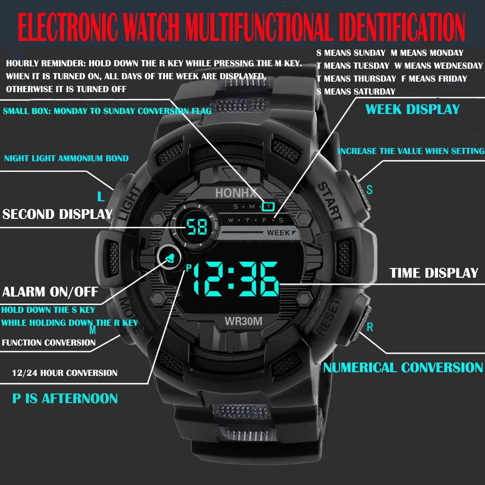 Kids Sport LED Watch