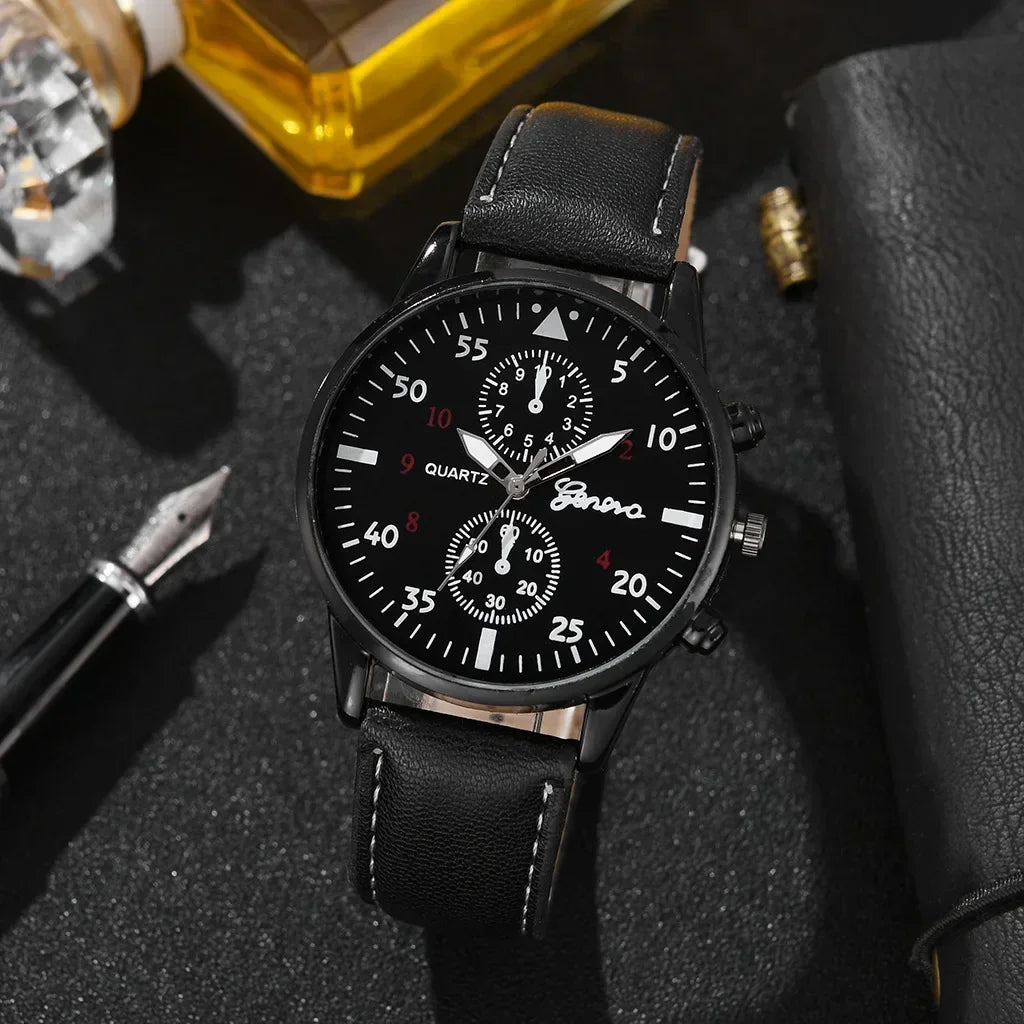 Luxury Men Watch Set – Brown Edition