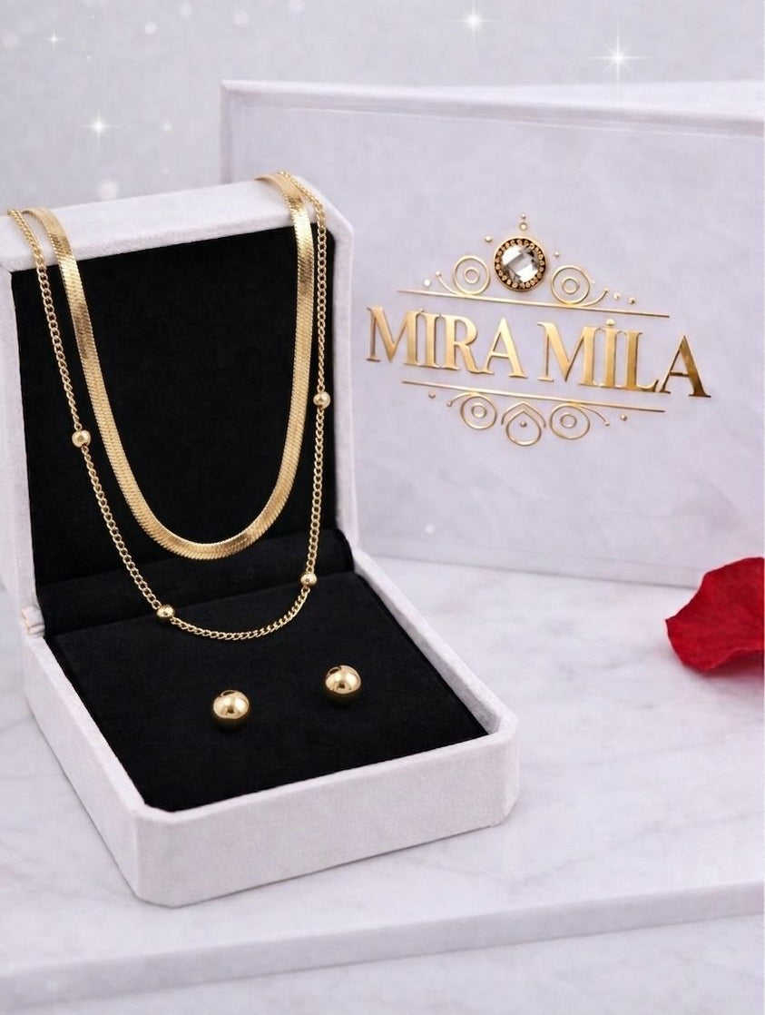 Set Doble Aura Dorada - Mira Mila